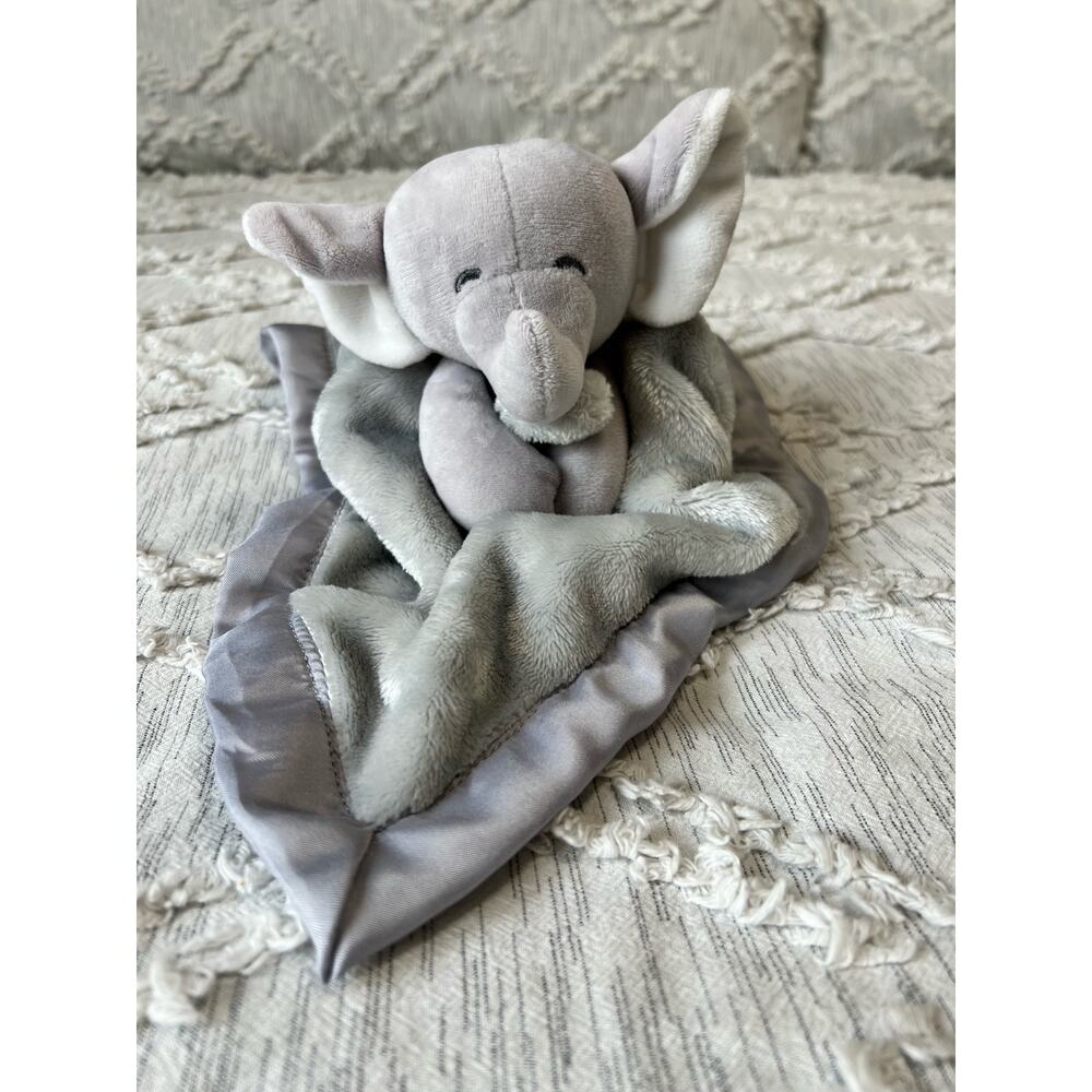 Carter's Elephant Satin Baby Toddler Security Blanket Gray 2020